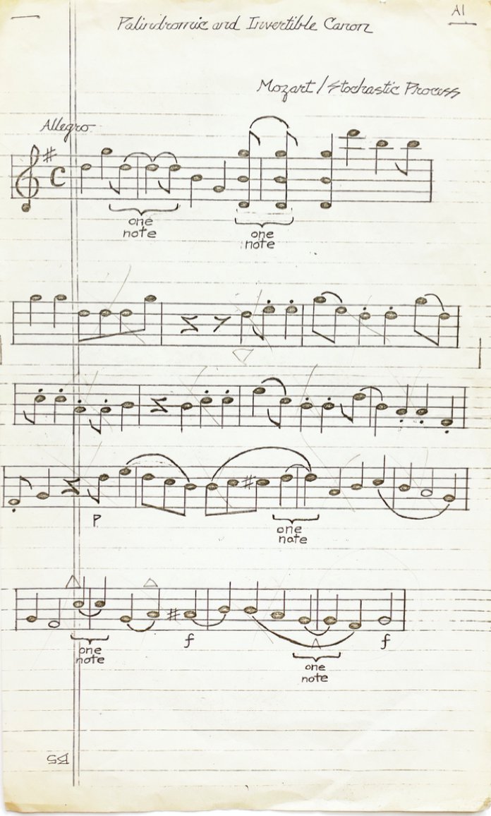 handwritten musical score