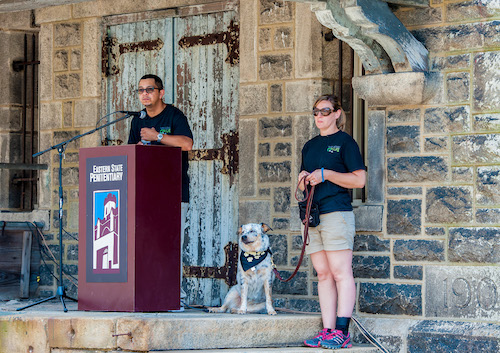 Rob speaking at Family Weekend: Pets in Prison