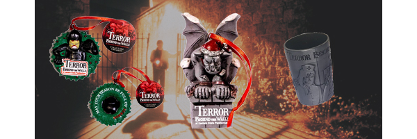 Guard ornament, gargoyle ornament, shot glass