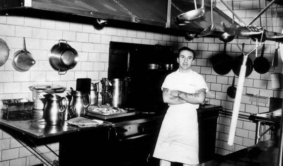 Inmate in hospital diet kitchen, c. 1958; collection of Eastern State Penitentiary Historic Site, courtesy of Norman Maisenhelder's daughter.