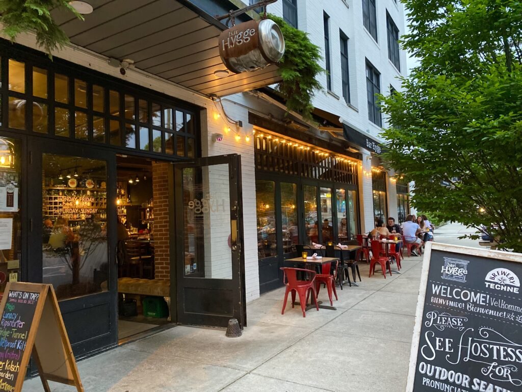 Bar Hygge's exterior.