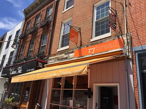 The exterior of RyBread Cafe.